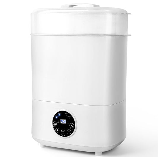 Baby Bottle Sterilizer, HDJ 4-in-1 Electric Steam Bottle Sterilizer and Dryer for Baby stuffs, Warmer Milk, Heating Food, White