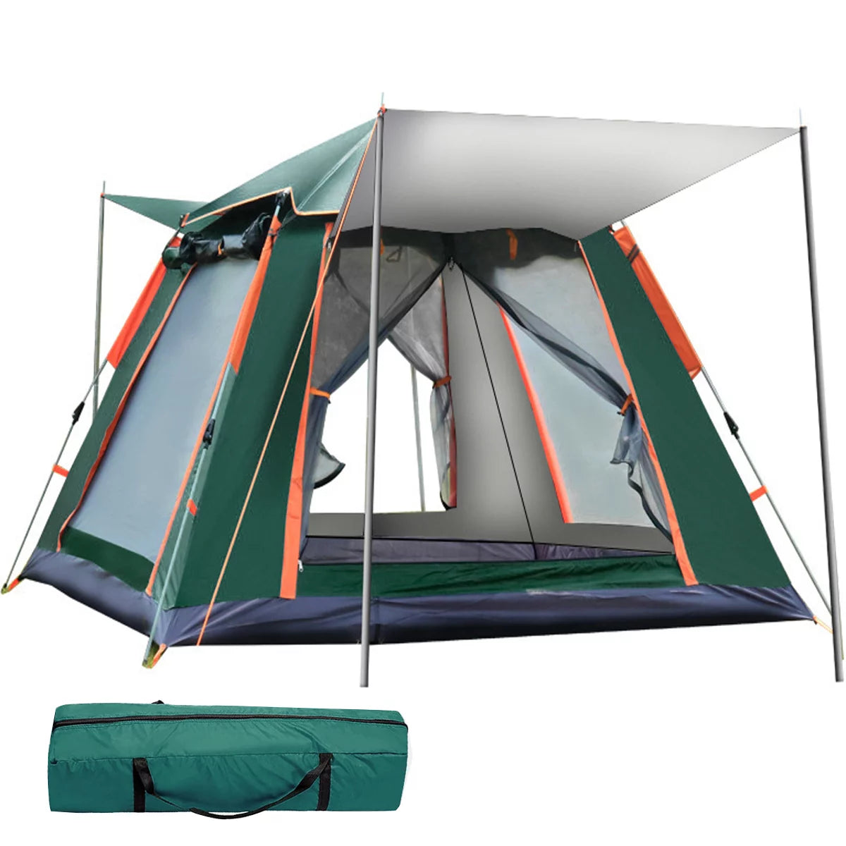 Tents for Camping, 3/4 Person Canbin Tent with Automatic Pop-Up Design and Carry Bag,Waterproof Outdoor Tent for Family Hiking Camp Beach