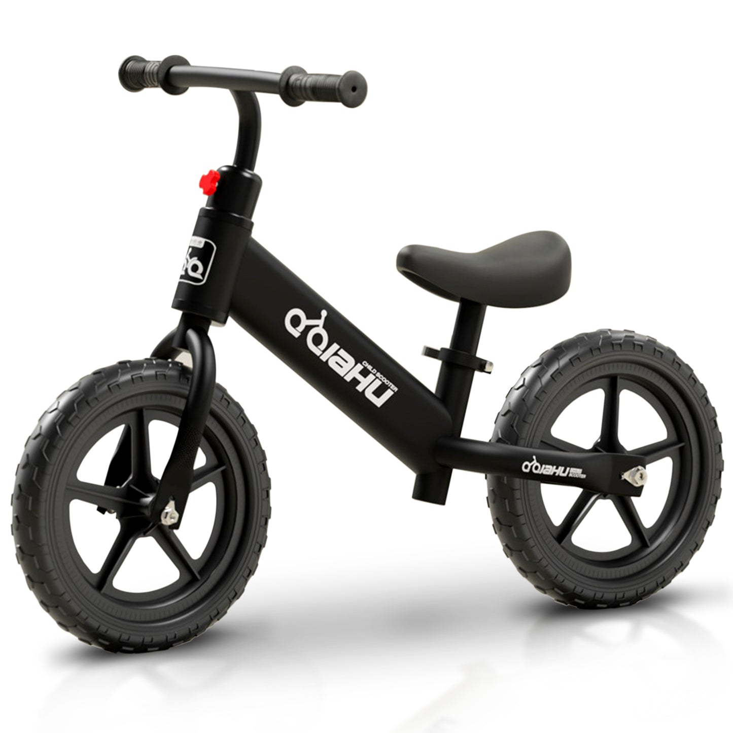 Kids Balance Bike, HDJ Toddlers Balance Bike for Boys and Girls, 15.7in Tires No Pedal Sport Training Bicycle for 3-6 Years Old Kids, Black/White