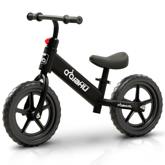 Kids Balance Bike, HDJ Toddlers Balance Bike for Boys and Girls, 15.7in Tires No Pedal Sport Training Bicycle for 3-6 Years Old Kids, Black/White