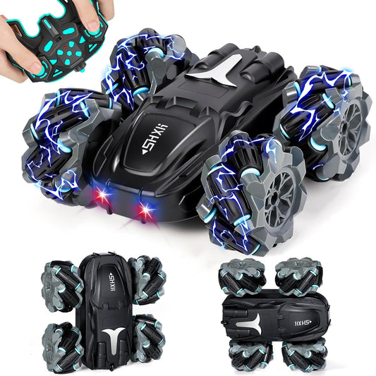 RC Cars , HDJ 360° Rotating Remote Control Car with Headlight, 4WD 2.4Ghz RC Trucks for Boys Gift
