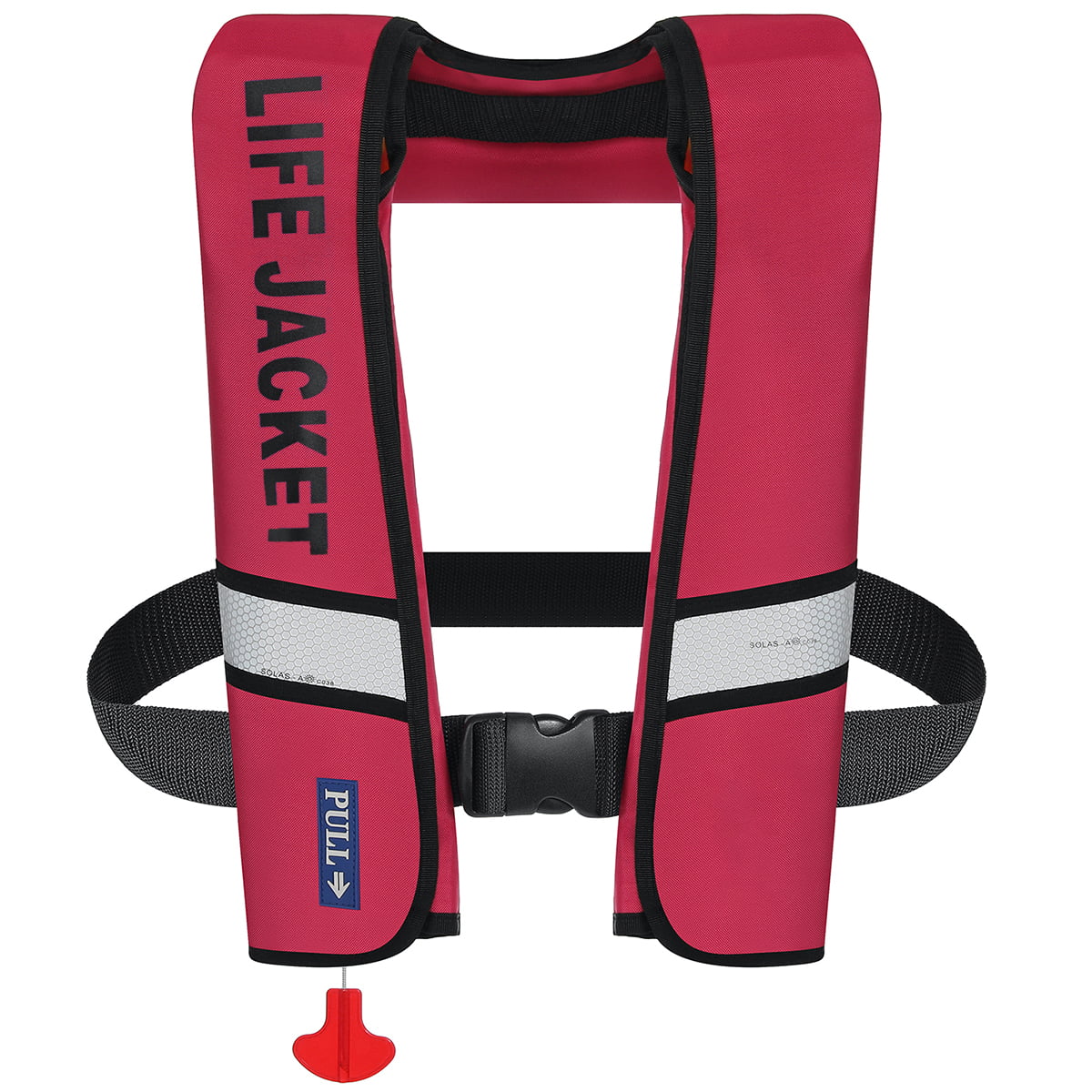Life Jacket,HDJ Automatic Inflatable Life Jacket with Reflectors,PFD Survival Buoyancy Life Vest,Red/Blue