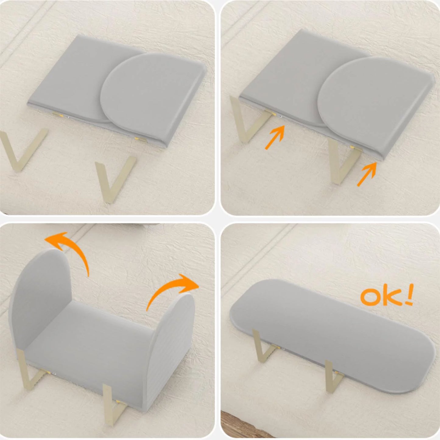 Bed Rails for Toddlers,Foldable Bed Rails for Travel,Safety Bed Rail,47/59inch,Grey