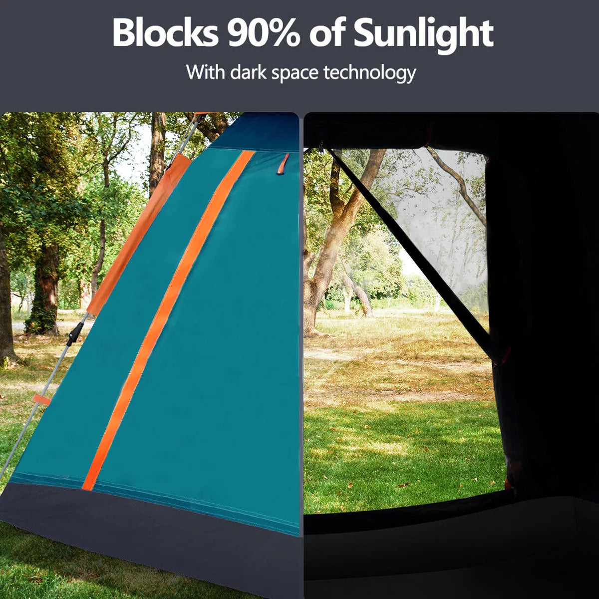 Tents for Camping, 3/4 Person Canbin Tent with Automatic Pop-Up Design and Carry Bag,Waterproof Outdoor Tent for Family Hiking Camp Beach